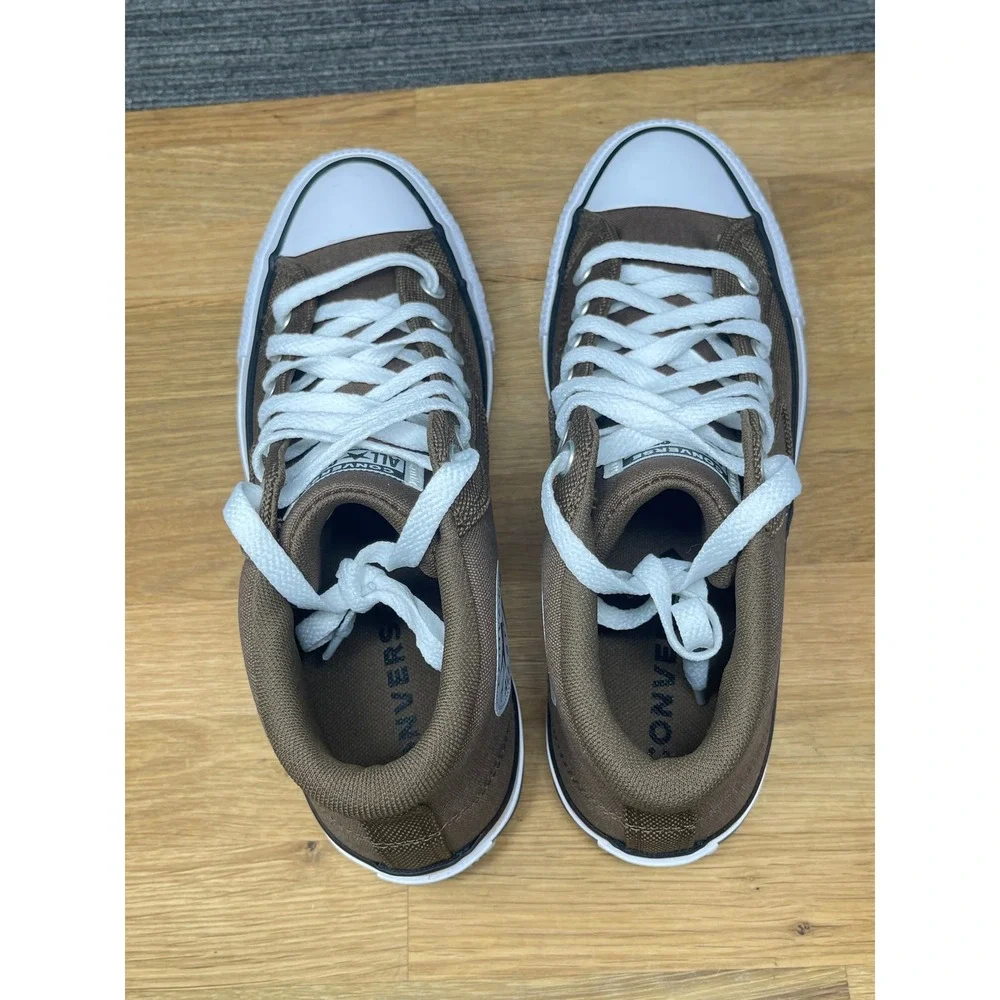 Converse CTAS Malden Street Mid Shoes Men 8.5 Brown White Sneakers A13212F NEW - Picture 9 of 12
